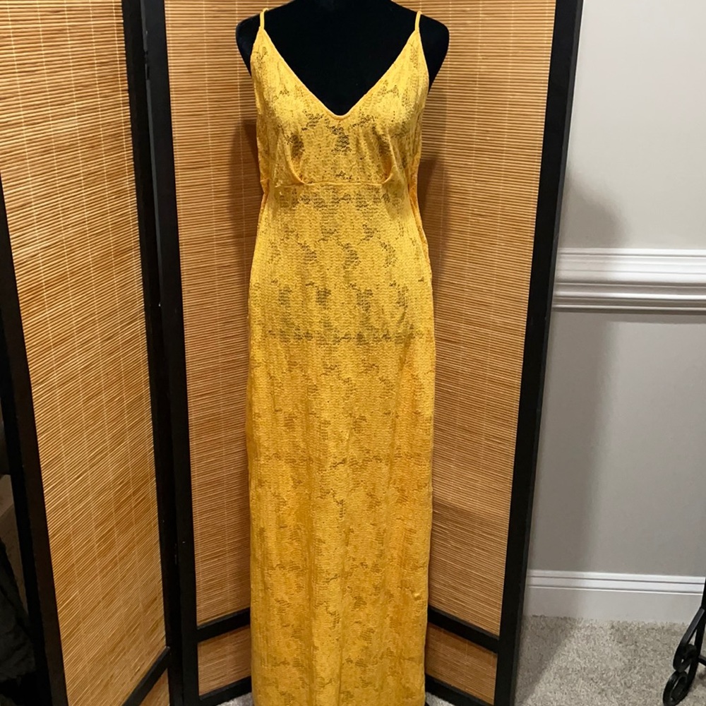 Lace slip dress